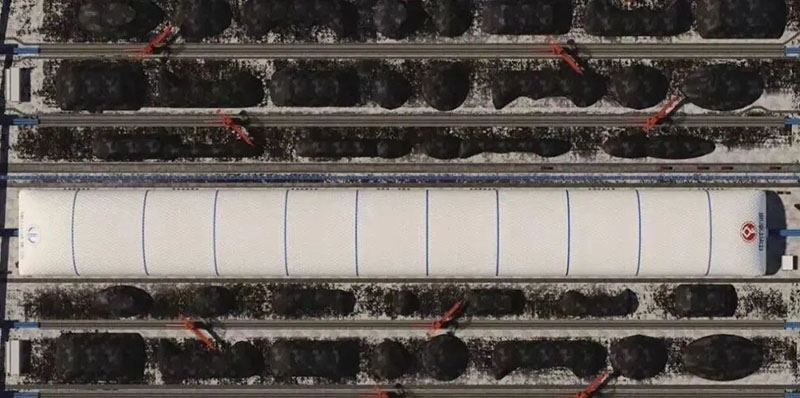 1130米，這個(gè)充氣膜有些長(zhǎng)