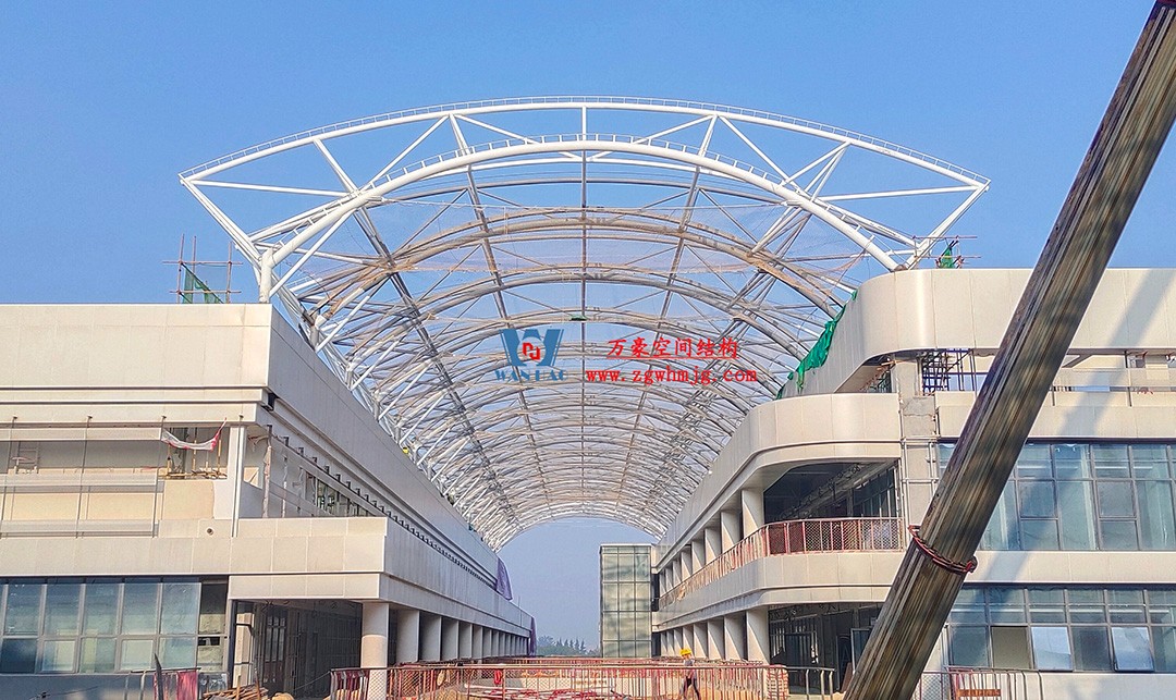 工程進(jìn)度全速推進(jìn)，PTFE膜材張拉在即！