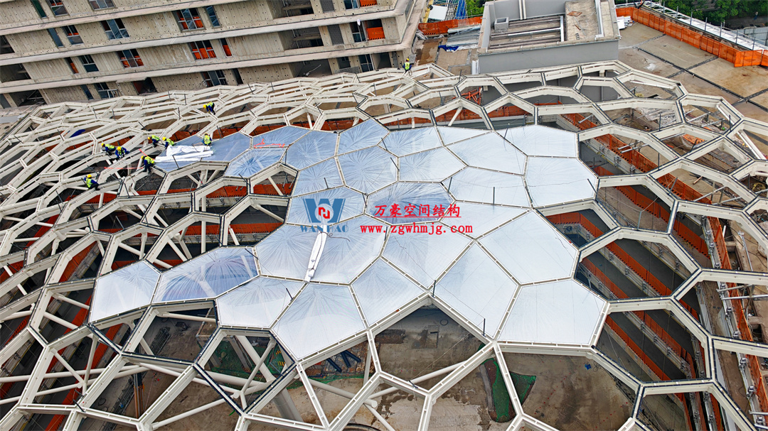 浙江萬豪空間結(jié)構(gòu)集團有限公司安吉云安里項目膜結(jié)構(gòu)工程進展報告