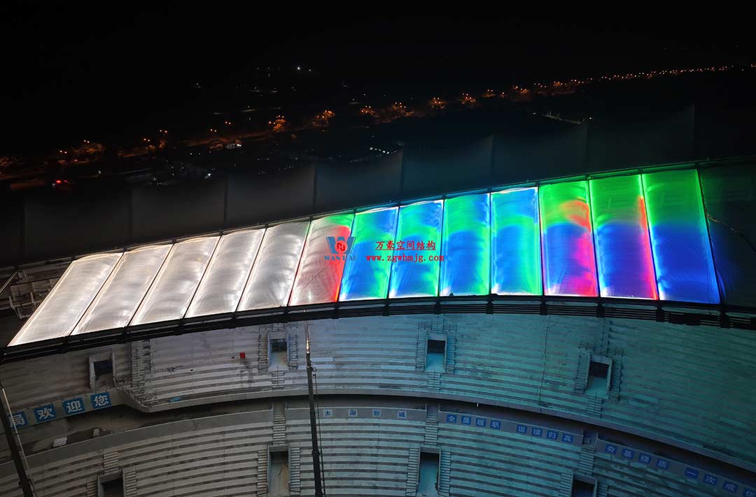 太湖之畔，華燈初上|無錫奧體中心施工加速