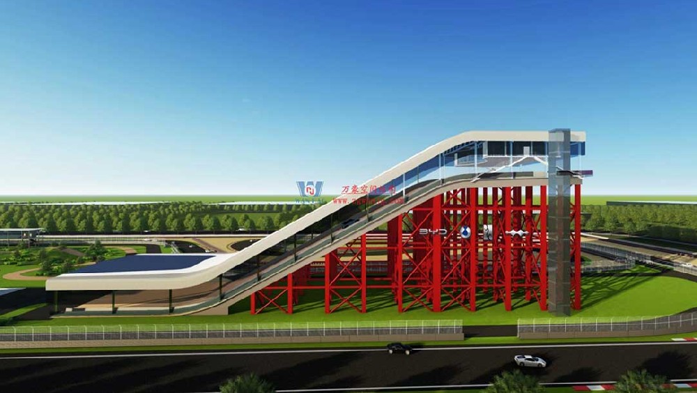 比亞迪賽車場驚現(xiàn)“風(fēng)之翼”！又一座PTFE膜結(jié)構(gòu)干拔沙坡頂棚拔地而起