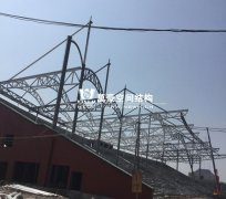 橫店影視城海岳開襟看臺鋼結構階級