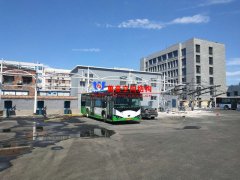 安陽市北廠街、彰德路公交充電樁雨棚膜結(jié)構(gòu)接近尾聲