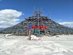 茶卡鹽湖景區(qū)膜結構工程最新進展