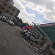 大云鎮(zhèn)政府黨群服務中心膜結構車棚工程施工中