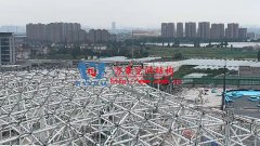杭州亞運(yùn)會棒（壘）球體育文化中心膜結(jié)構(gòu)項(xiàng)目鋼結(jié)構(gòu)接近尾聲